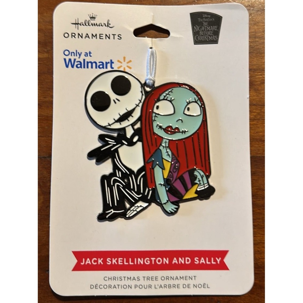 Hallmark Disney Christmas Tree Ornament - Jack Skellington, Sally 2023 New‎